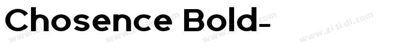 Chosence Bold字体转换